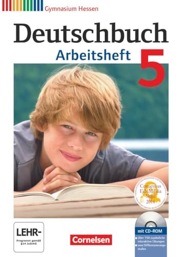 Deutschbuch Gymnasium - Hessen G8/G9 - 5. Schuljahr: Arbeitsheft mit Lösungen und Übungs-CD-ROM von Cornelsen Verlag GmbH